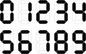 seven segment digits